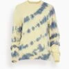 Samsoe Samsoe Audree Crewneck In Tie Dye Yellow