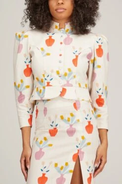 Amoako Jacket In Flower Vase -Dries Van Noten Shop destree amoako jacket in flower vase 2