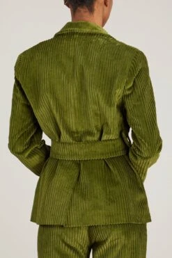 Andy Velvet Jacket In Kaki -Dries Van Noten Shop destree andy velvet jacket in kaki 3