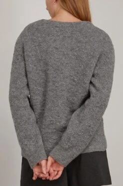 DOROTHEE SCHUMACHER Flower Sparkle Pullover In Calm Grey -Dries Van Noten Shop dorothee FlowerSparklePulloverinCalmGrey 3