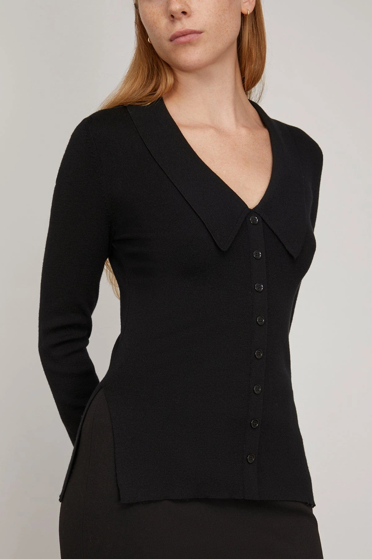 DOROTHEE SCHUMACHER Merino Elegance Pullover In Pure Black 3 DOROTHEE SCHUMACHER Merino Elegance Pullover In Pure Black - Image 3