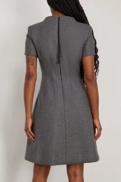 DOROTHEE SCHUMACHER Modern Softness Dress In Charcoal Grey Melange -Dries Van Noten Shop dorothee ModernSoftnessDressinCharcoalGreyMelange 3