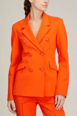 DOROTHEE SCHUMACHER Emotional Essence Jacket In Spiced Orange -Dries Van Noten Shop dorothee schumacher emotional essence jacket in spiced orange 2