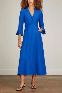DOROTHEE SCHUMACHER Summer Cruise Dress In Royal Blue 7 DOROTHEE SCHUMACHER Summer Cruise Dress In Royal Blue -Dries Van Noten Shop dorothee schumacher summer cruise dress in royal blue 2