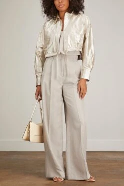 New Arrival -Dries Van Noten Shop dorothee schumacher summer cruise pant in soft beige 1