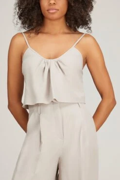 DOROTHEE SCHUMACHER Summer Cruise Top In Soft Beige -Dries Van Noten Shop dorothee schumacher summer cruise top in soft beige 2