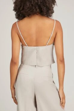 DOROTHEE SCHUMACHER Summer Cruise Top In Soft Beige -Dries Van Noten Shop dorothee schumacher summer cruise top in soft beige 3