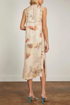 Dries Van Noten Daras Dress In Ecru -Dries Van Noten Shop dries DarasDressinEcru 3