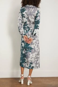 Dries Van Noten Dellas Dress In Petrol -Dries Van Noten Shop dries DellasDressinPetrol 3