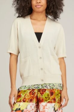 Dries Van Noten Tulie Cardigan In Ecru -Dries Van Noten Shop dries TulieCardiganinEcru 2