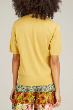 Dries Van Noten Tulie Cardigan In Pale Yellow -Dries Van Noten Shop dries TulieCardiganinPaleYellow 3