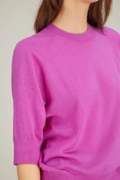 Dries Van Noten Tulla Sweater In Fuchsia -Dries Van Noten Shop dries TullaSweaterinFuchsia 4 1