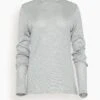 Harlow Lurex Sweater In Silver