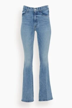 MOTHER High Waist Weekender Slice Heel Jean In Belle De Jour