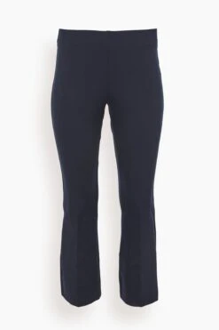 Faye Flare Cropped Pant In Navy
