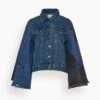 SEA Elena Denim Long Sleeve Jacket In Blue