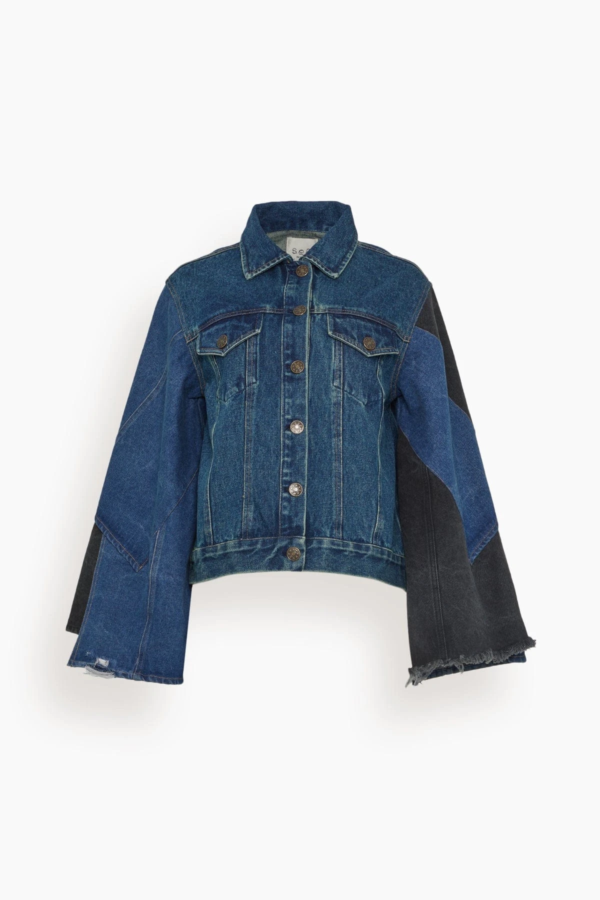 SEA Elena Denim Long Sleeve Jacket In Blue 1 SEA Elena Denim Long Sleeve Jacket In Blue
