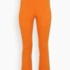 Faye Flare Cropped Pant In Orange