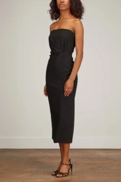 Darya Dress In Black -Dries Van Noten Shop estott darya dress in black 2