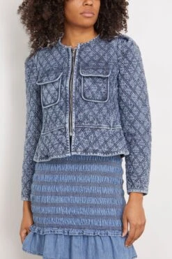 Deliona Jacket In Light Blue -Dries Van Noten Shop etoileisabelmarant DelionaJacketinLightBlue 2