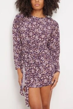 Dulce Dress In Purple/Orange -Dries Van Noten Shop etoileisabelmarant DulceDressinPurpleOrange 2