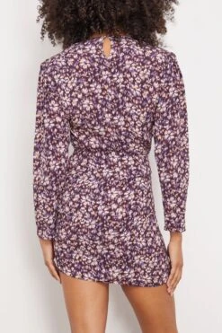 Dulce Dress In Purple/Orange -Dries Van Noten Shop etoileisabelmarant DulceDressinPurpleOrange 3