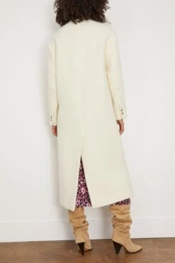 Sabine Coat In Ecru -Dries Van Noten Shop etoileisabelmarant SabineCoatinEcru 3