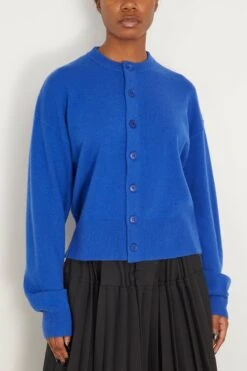 Chou Cardigan In Primary Blue -Dries Van Noten Shop extreme ChouCardiganinPrimaryBlue 2