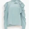 ULLA JOHNSON Brea Blouse In Agave
