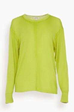 DOROTHEE SCHUMACHER Essential Twist Pullover In Acid Green