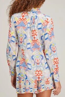 FORTE_FORTE Dancing Constellation Print Voile Shirt In Lips 8 FORTE_FORTE Dancing Constellation Print Voile Shirt In Lips -Dries Van Noten Shop forte dancing constellation print voile shirt in lips 3