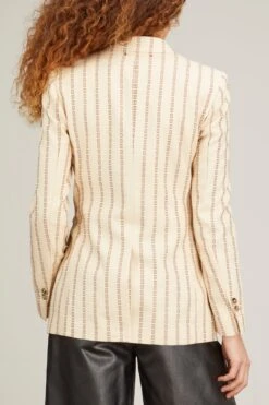 Golden Goose Single Breasted Cotton Jacket In Lambs Wool/Coffee Iron -Dries Van Noten Shop golden goose single breasted cotton jacket in lambs wool coffee iron 3