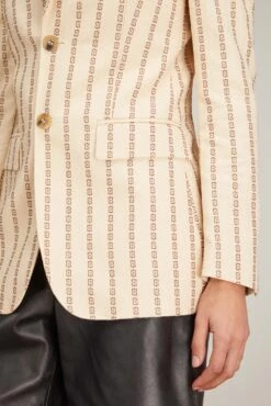 Golden Goose Single Breasted Cotton Jacket In Lambs Wool/Coffee Iron -Dries Van Noten Shop golden goose single breasted cotton jacket in lambs wool coffee iron 4 1