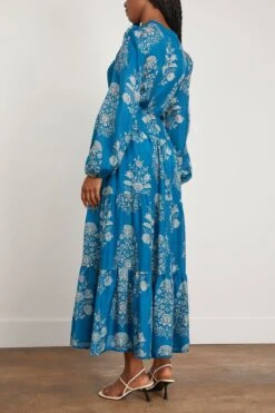 Larisa Dress In Saffire 7 Larisa Dress In Saffire -Dries Van Noten Shop hannah LarisaDressinSaffire 3