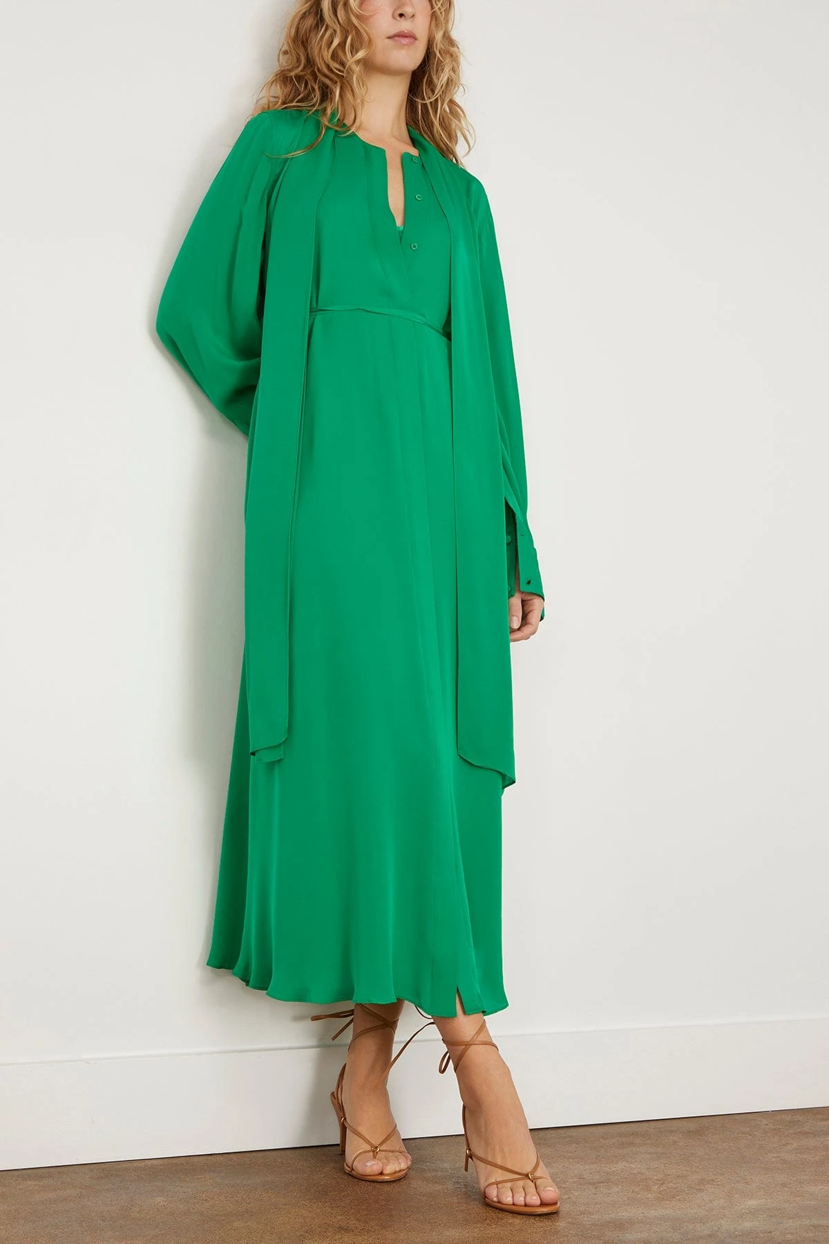 Joanna Dress In Emerald 3 Joanna Dress In Emerald - Image 3