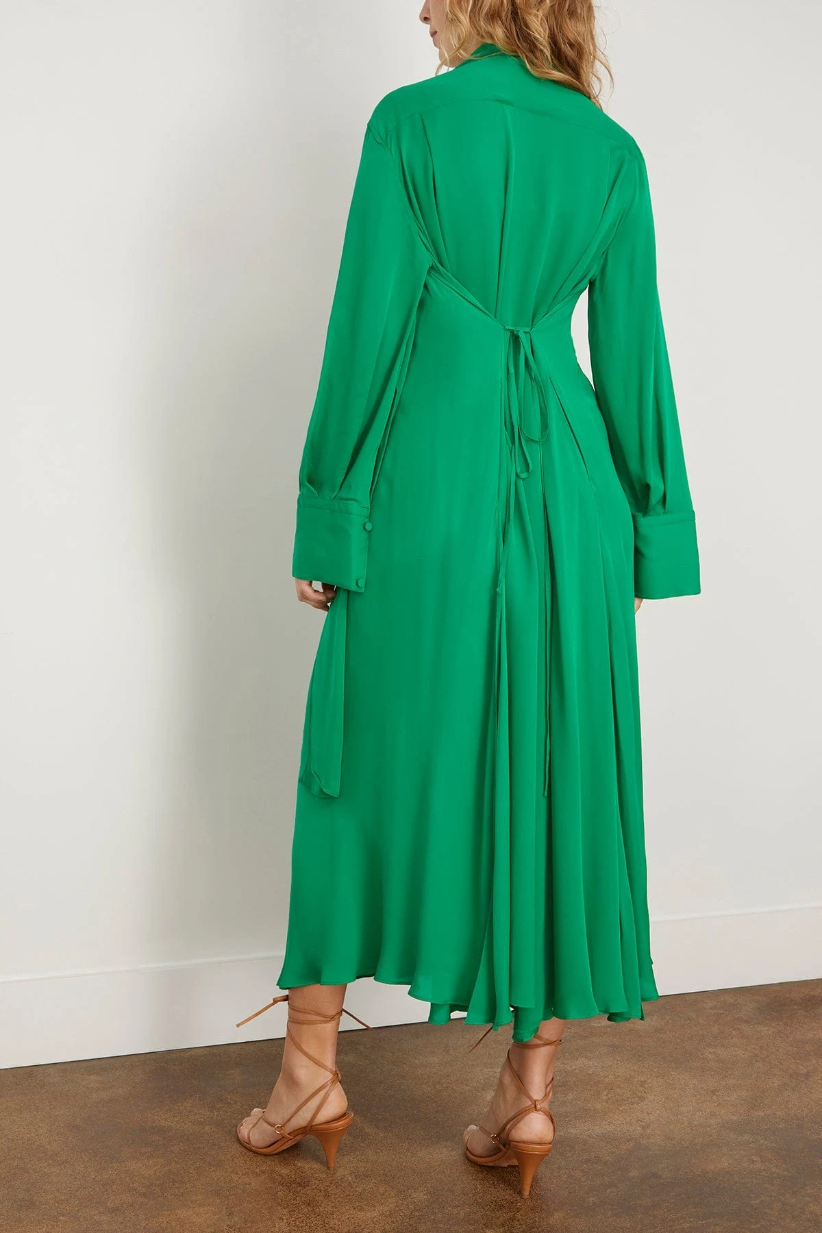 Joanna Dress In Emerald 4 Joanna Dress In Emerald - Image 4