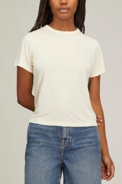 Emmylou Tee Shirt In Cream 6 Emmylou Tee Shirt In Cream -Dries Van Noten Shop khaite emmylou tee shirt in cream 2