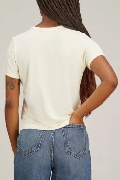 Emmylou Tee Shirt In Cream 7 Emmylou Tee Shirt In Cream -Dries Van Noten Shop khaite emmylou tee shirt in cream 3