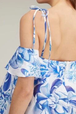 Margherita Top In Blue Peony 9 Margherita Top In Blue Peony -Dries Van Noten Shop kika MargheritaTopinBluePeony 4 1