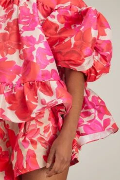 Simone Top In Red Orchid -Dries Van Noten Shop kika vargas simone top in red orchid 4