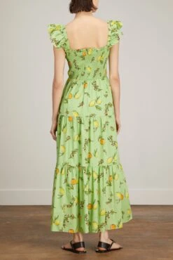 Aisha Maxi Dress In Green Citrus -Dries Van Noten Shop kitri aisha maxi dress in green citrus 3
