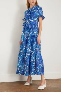 Long And Sassy Dress In Anemone -Dries Van Noten Shop ladoublej LongandSassyDressinAnemone 2