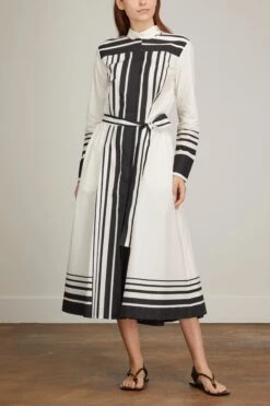 Sundowner Dress In Handmade Dots Black White Placee -Dries Van Noten Shop ladoublej SundownerDressinHandmadeDotsBlackWhitePlacee 2