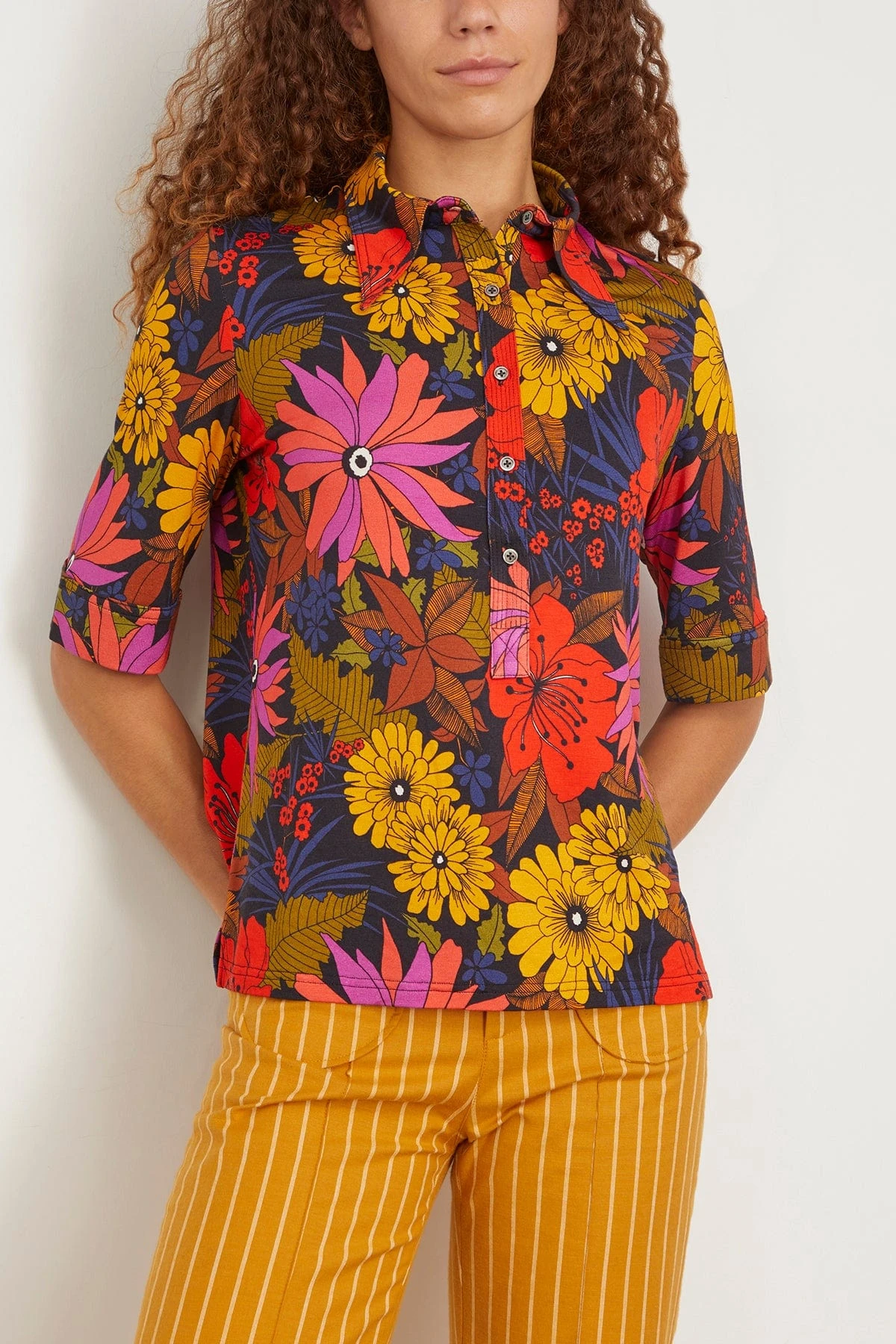 Lauren Top In Hibiscus 3 Lauren Top In Hibiscus - Image 3