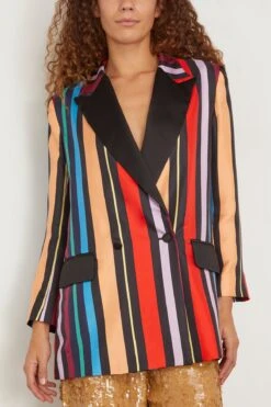 Pierre Jacket In Mix Rayures Usa -Dries Van Noten Shop laprestic PierreJacketinMixRayuresUsa 2