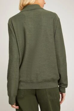 Lemaire Trompe L'oeil Jumper In Ivy Green -Dries Van Noten Shop leamire TrompeL oeilJumperinIvyGreen 3