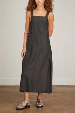 Lola Apron Dress In Black -Dries Van Noten Shop lee mathews lola apron dress in black 2