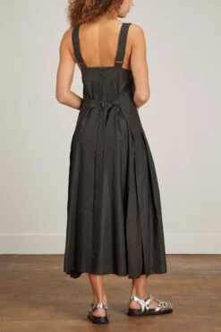 Lola Apron Dress In Black -Dries Van Noten Shop lee mathews lola apron dress in black 3