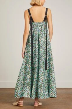 Meadow Dress In Green -Dries Van Noten Shop lee mathews meadow dress in green 3