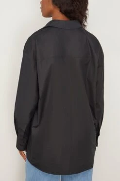 Lemaire Long Shirt In Caviar -Dries Van Noten Shop lemaire LongShirtinCaviar 3